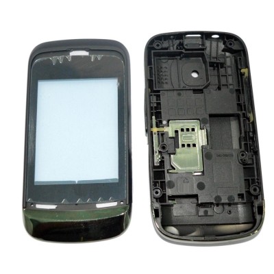 Full Body Faceplate For Nokia C203 With Keypad Black - Maxbhi Com
