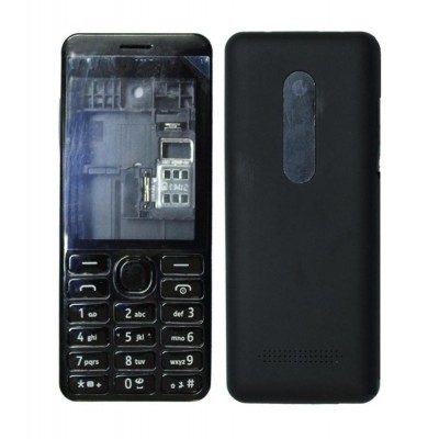 Full Body Housing For Nokia 206 Black - Maxbhi Com
