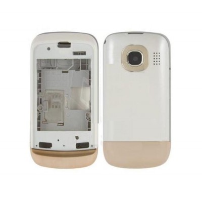 Full Body Housing For Nokia C203 Touch And Type White - Maxbhi Com