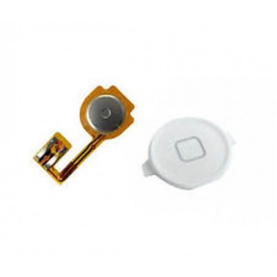 Home Button Flex Cable For Apple iPhone 3, 3G With Menu Button White