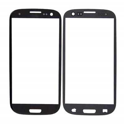 Replacement Front Glass For Samsung I9300 Galaxy S Iii Black By - Maxbhi Com