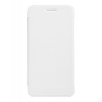 Flip Cover for Celkon A407 - Silver