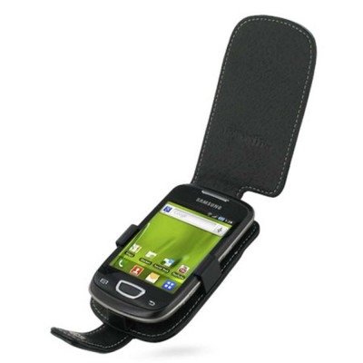 Flip Cover for Samsung Galaxy Pop CDMA - Black & Green