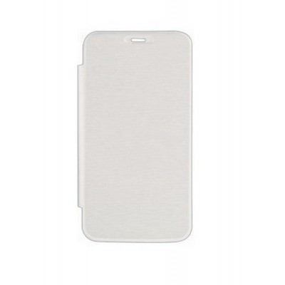 Flip Cover For Micromax A177 Canvas Juice White By - Maxbhi.com