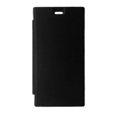 Flip Cover For Micromax Canvas Amaze 4g Q491 Black By - Maxbhi.com