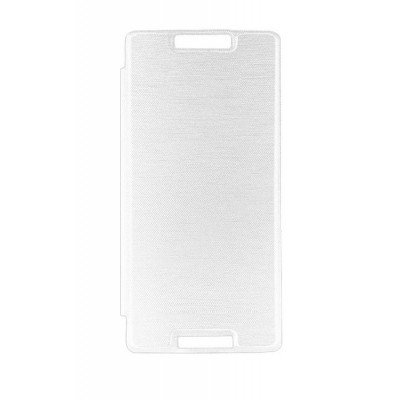 Flip Cover For Micromax Canvas Fire 4g Plus Q412 White By - Maxbhi.com