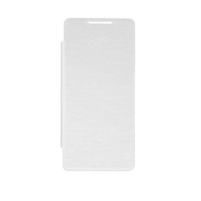 Flip Cover For Micromax Canvas Mega E353 White By - Maxbhi.com