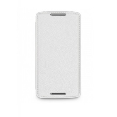 Flip Cover For Motorola Moto X Play Dual Sim White By - Maxbhi.com