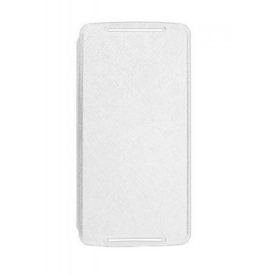 Flip Cover For Intex Cloud Gem Plus White By - Maxbhi.com