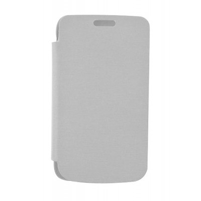 Flip Cover For Karbonn A1 Plus Champ Silver By - Maxbhi.com