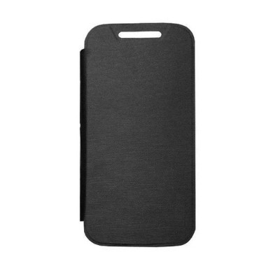 Flip Cover For Moto G4 Plus Black By - Maxbhi.com