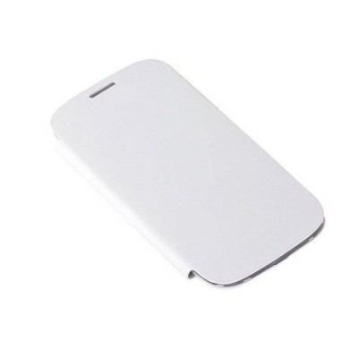 Flip Cover For Spice Mi501 White By - Maxbhi.com