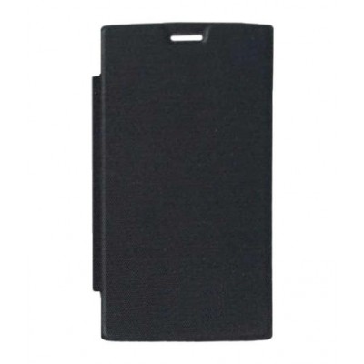 Flip Cover For Intex Aqua Star Power Black By - Maxbhi.com