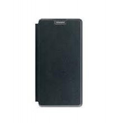 Flip Cover For Spice Xlife 410 3g Black By - Maxbhi.com