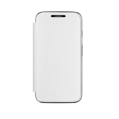 Flip Cover For Moto G4 Plus 32gb White By - Maxbhi.com