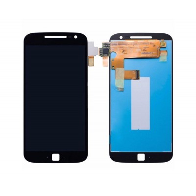 Lcd With Touch Screen For Moto G4 Plus 32gb Black By - Maxbhi Com