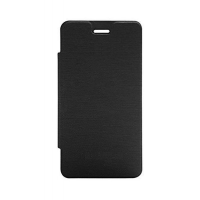 Flip Cover For Intex Aqua T4 Black By - Maxbhi.com