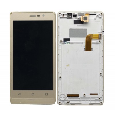 Lcd With Touch Screen For Intex Aqua Secure Gold By - Maxbhi Com