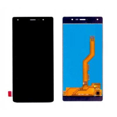 Lcd With Touch Screen For Lyf F1s Black By - Maxbhi Com