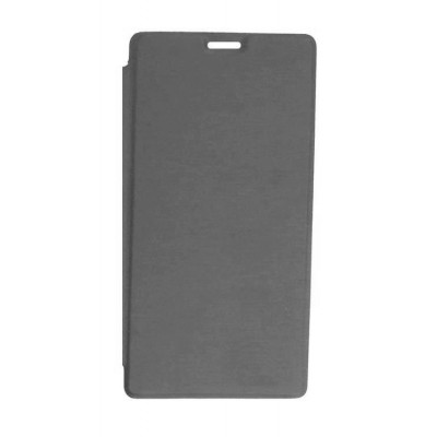 Flip Cover For Xiaomi Redmi 4 Prime Grey By - Maxbhi.com