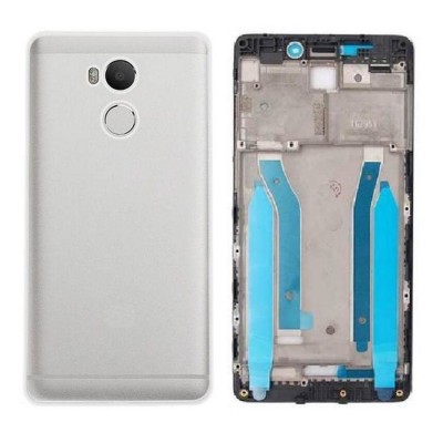 Full Body Housing For Xiaomi Redmi 4 Prime Silver - Maxbhi Com