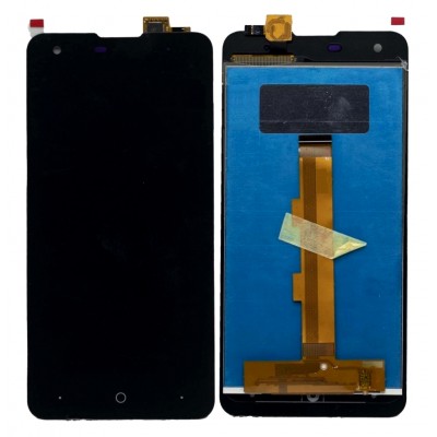 Lcd With Touch Screen For Lyf Wind 1 Black By - Maxbhi Com