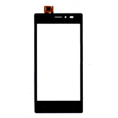 Touch Screen Digitizer For Lava X17 Gold Black By - Maxbhi.com