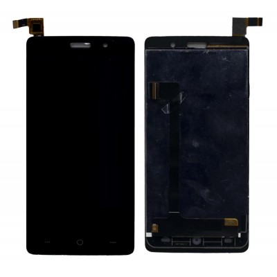 Lcd With Touch Screen For Lyf Water 5 Black By - Maxbhi Com