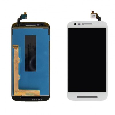 Lcd With Touch Screen For Motorola Moto E3 Power White By - Maxbhi Com