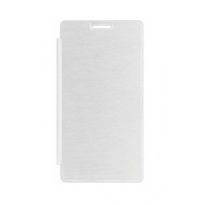 Flip Cover For Lava Fuel F1 White By - Maxbhi.com