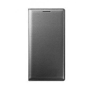 Flip Cover For Samsung Galaxy C7 Grey By - Maxbhi.com