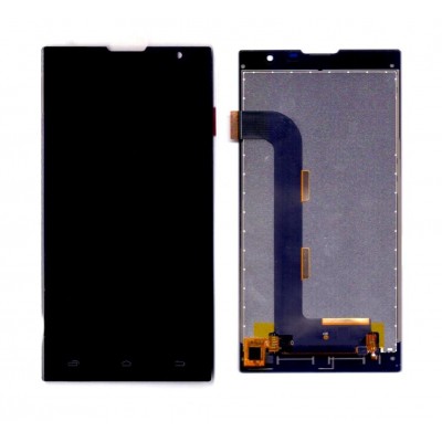 Lcd With Touch Screen For Intex Cloud String Hd Black By - Maxbhi Com