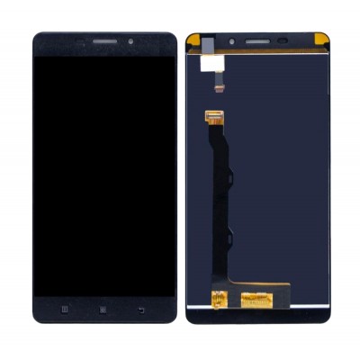 Lcd With Touch Screen For Lenovo A7700 Black By - Maxbhi Com