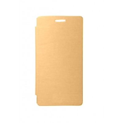 Flip Cover For Itel Selfie Pro It1511 Black Champagne Gold By - Maxbhi.com