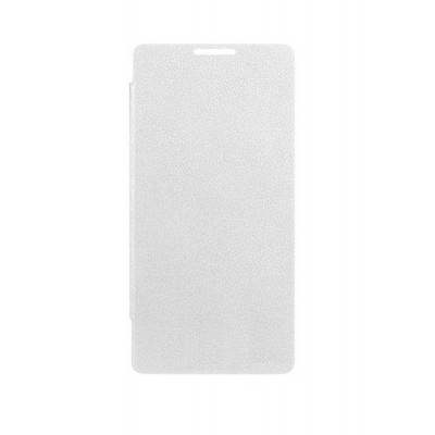 Flip Cover For Celkon Charm Spin White By - Maxbhi.com