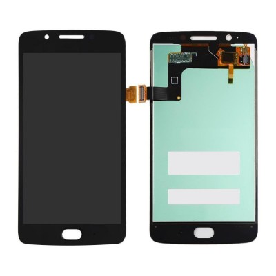 Lcd With Touch Screen For Moto G5 Black By - Maxbhi Com