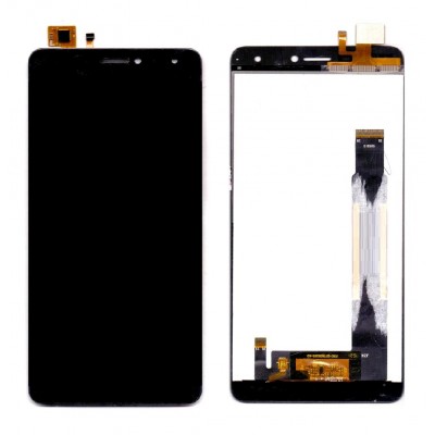 Lcd With Touch Screen For Intex Cloud S9 Black By - Maxbhi Com