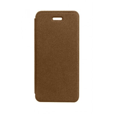 Flip Cover For Celkon Q452 Brown By - Maxbhi.com