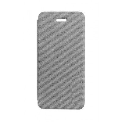 Flip Cover For Celkon Q452 Grey By - Maxbhi.com