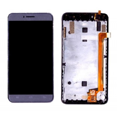 Lcd With Touch Screen For Intex Aqua Sense 5 1 Grey By - Maxbhi Com