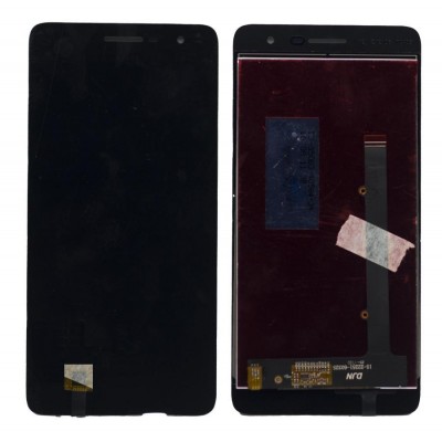 Lcd With Touch Screen For Lava X46 Black By - Maxbhi Com