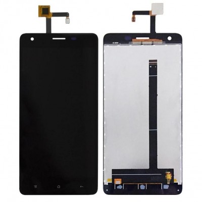 Lcd With Touch Screen For Oukitel K6000 Pro Grey By - Maxbhi Com