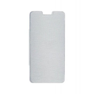 Flip Cover For Intex Cloud Y13 Plus White By - Maxbhi.com