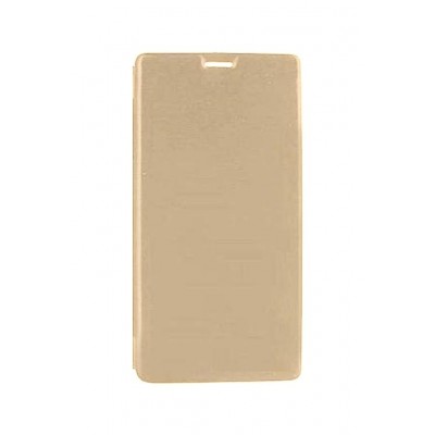 Flip Cover For Gionee Marathon M5 Enjoy Gold By - Maxbhi.com
