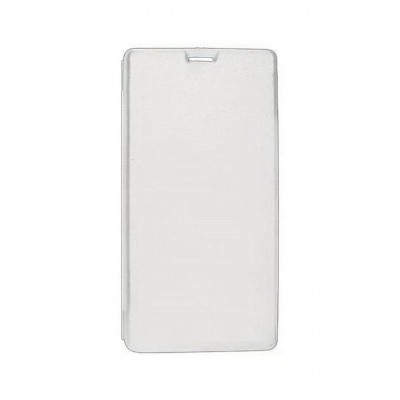 Flip Cover For Gionee Marathon M5 Enjoy White By - Maxbhi.com