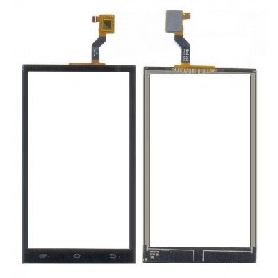 Touch Screen Digitizer For Spice Xlife M5 Pro Grey By - Maxbhi Com
