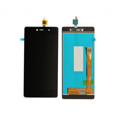 Lcd With Touch Screen For Wiko Fever 4g Black Gold By - Maxbhi Com
