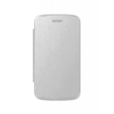 Flip Cover For Lava A32 White By - Maxbhi.com