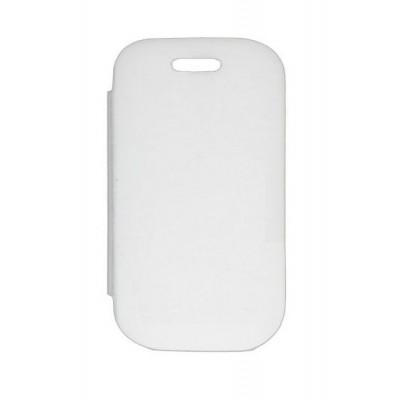 Flip Cover For Celkon A67 Smartron White By - Maxbhi.com