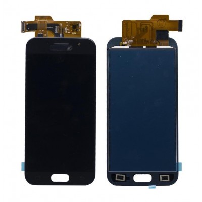 Lcd With Touch Screen For Samsung Galaxy A3 2017 Black By - Maxbhi Com
